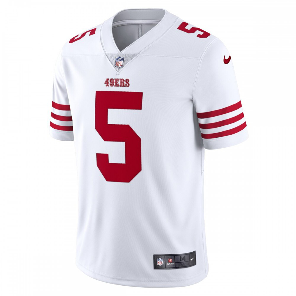 Trey Lance San Francisco 49ers Nike Vapor Limited Jersey - White-GridironStore